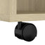 skab med hjul 60x35x75 cm konstrueret træ sonoma-eg