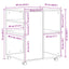 skab med hjul 60x53x72 cm konstrueret træ sonoma-eg