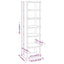 skoskab 27,5x27x102 cm konstrueret træ sonoma-eg