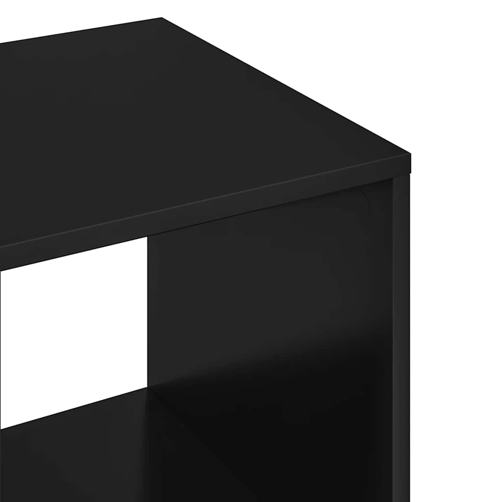 klædeskab 80x40x110 cm konstrueret træ sort
