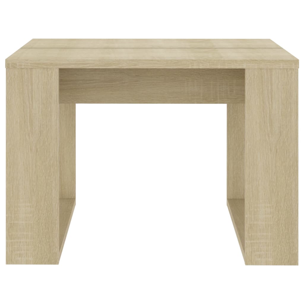 sidebord 50x50x35 cm konstrueret træ sonoma-eg