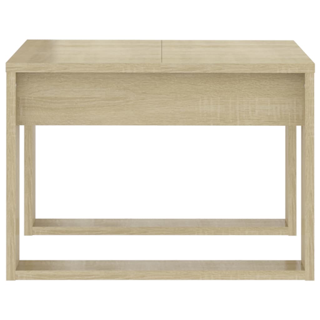 sidebord 50x50x35 cm konstrueret træ sonoma-eg