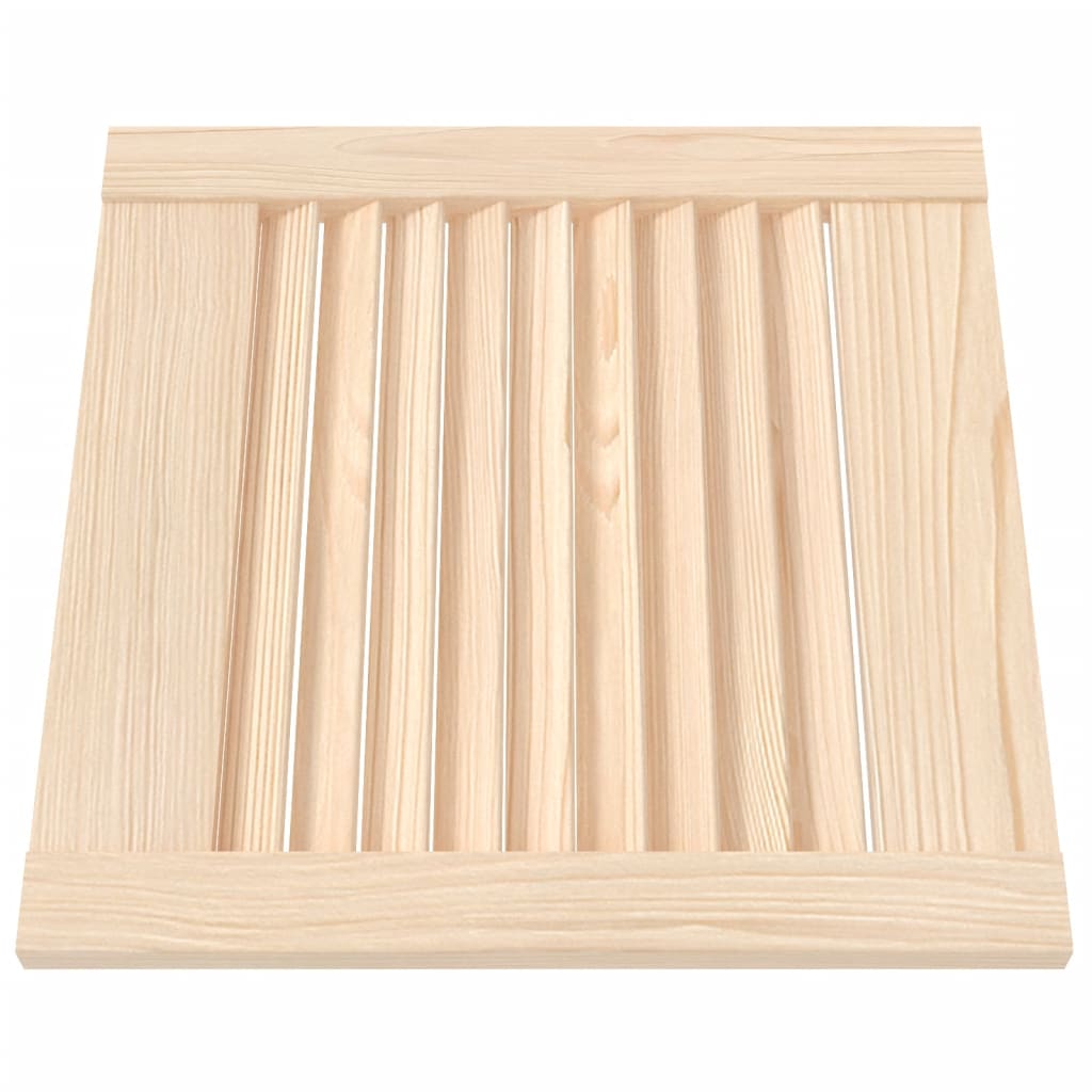 skabslåge 39,5x39,4 cm lameldesign massivt fyrretræ