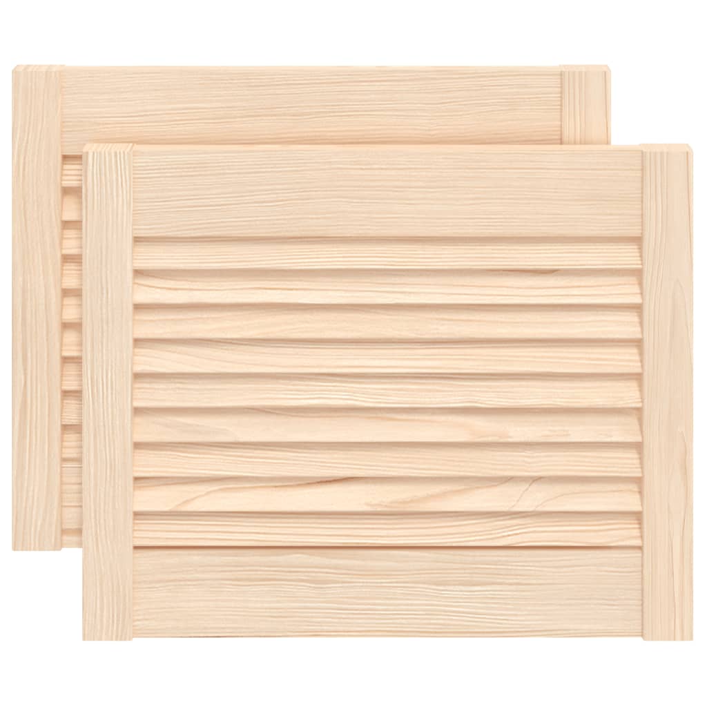skabslåger 2 stk. 39,5x49,4 cm lameldesign massivt fyrretræ