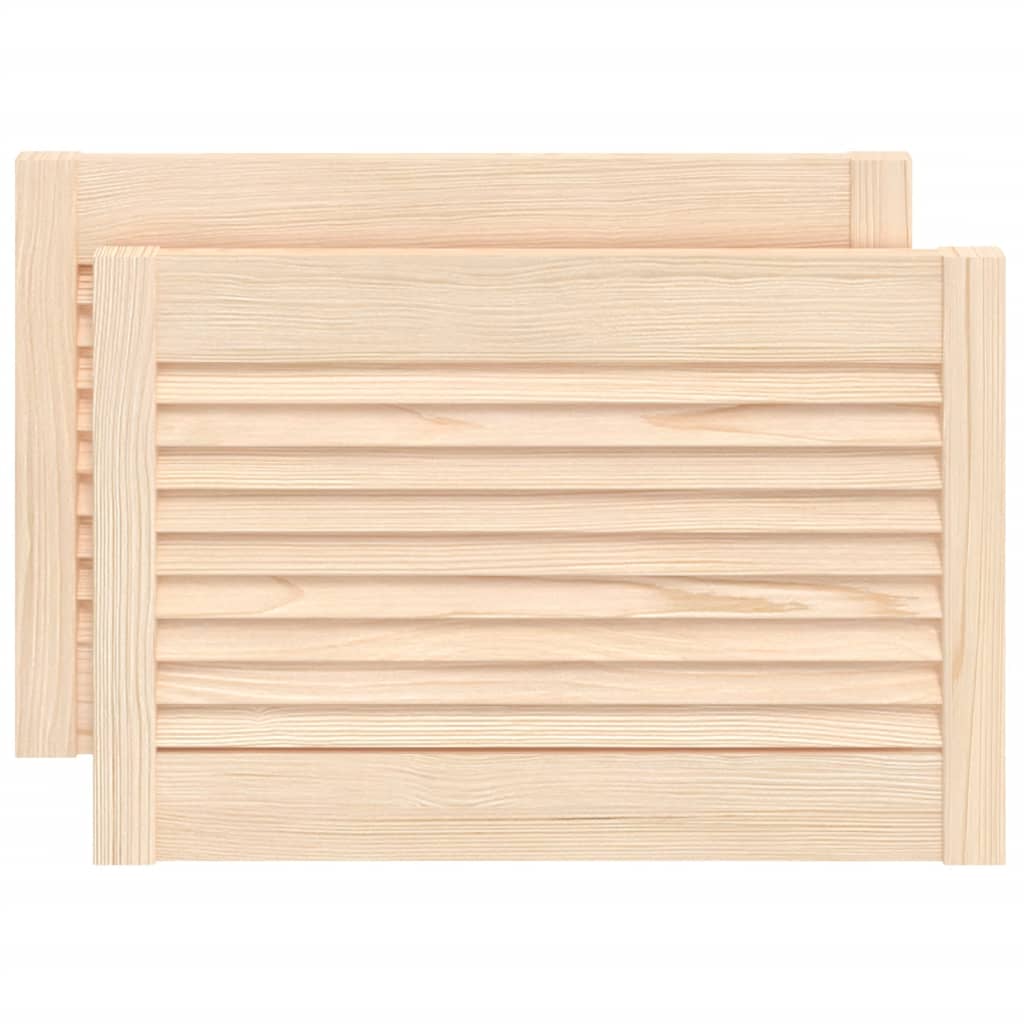 skabslåger 2 stk. 39,5x59,4 cm lameldesign massivt fyrretræ