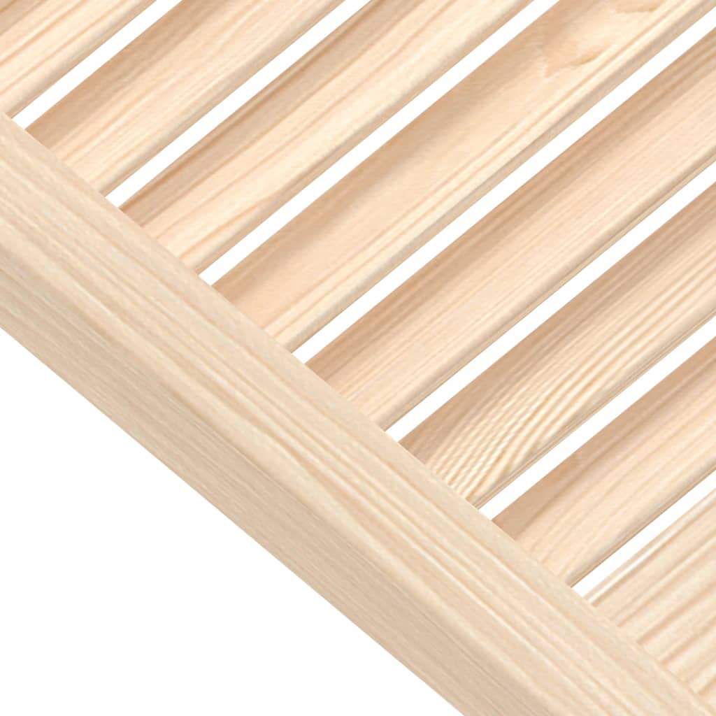 skabslåge 61,5x39,4 cm lameldesign massivt fyrretræ