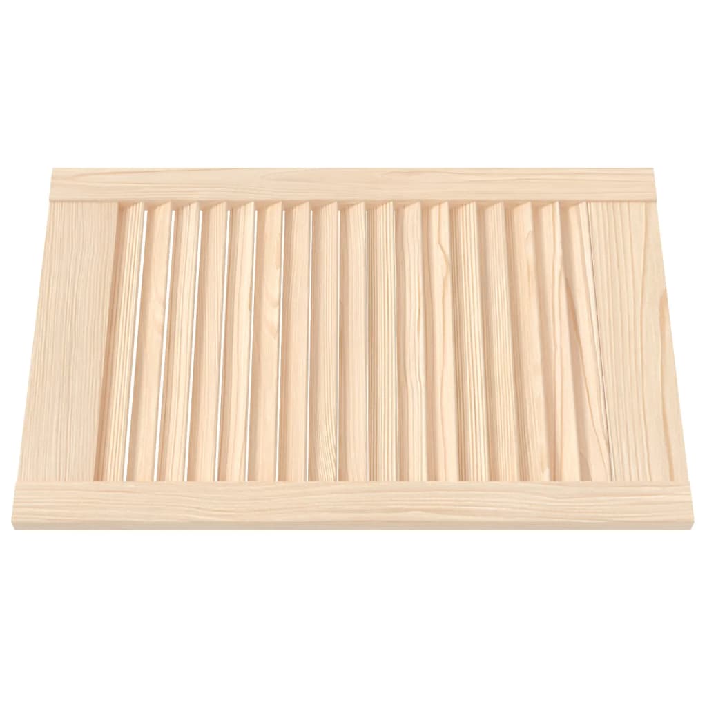 skabslåger 2 stk. 61,5x39,4 cm lameldesign massivt fyrretræ