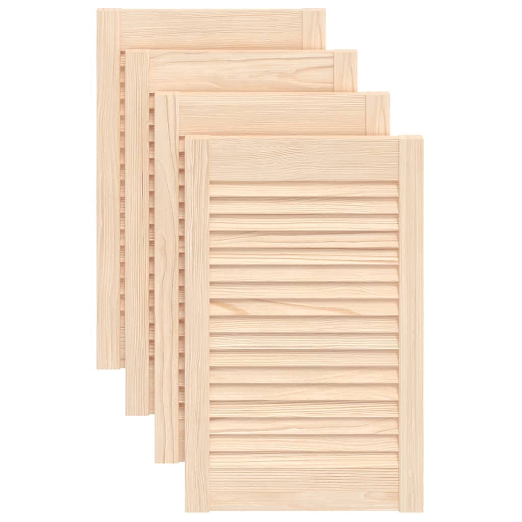 skabslåger 4 stk. 61,5x39,4 cm lameldesign massivt fyrretræ