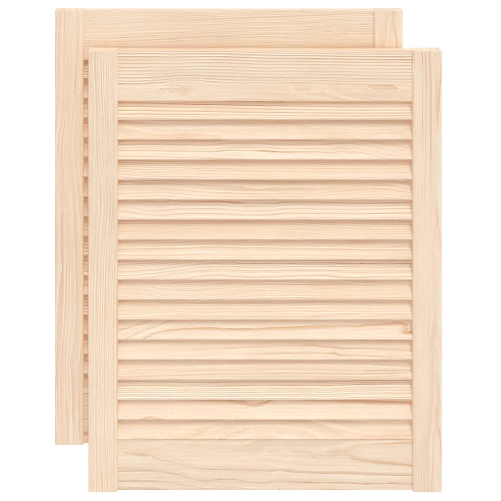 skabslåger 2 stk. 61,5x49,4 cm lameldesign massivt fyrretræ