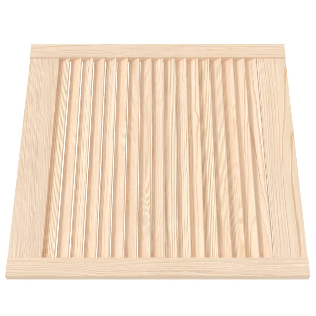 skabslåge 61,5x59,4 cm lameldesign massivt fyrretræ