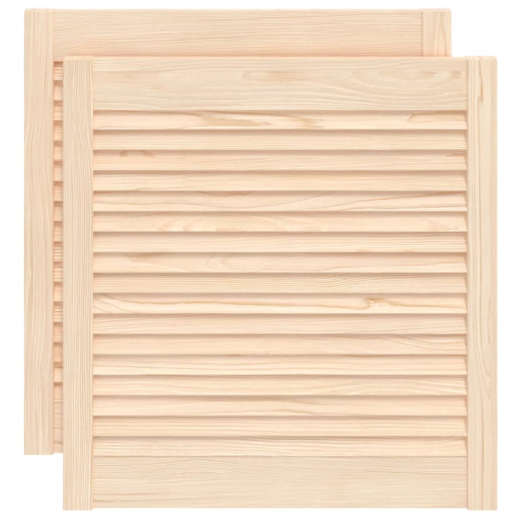 skabslåger 2 stk. 61,5x59,4 cm lameldesign massivt fyrretræ