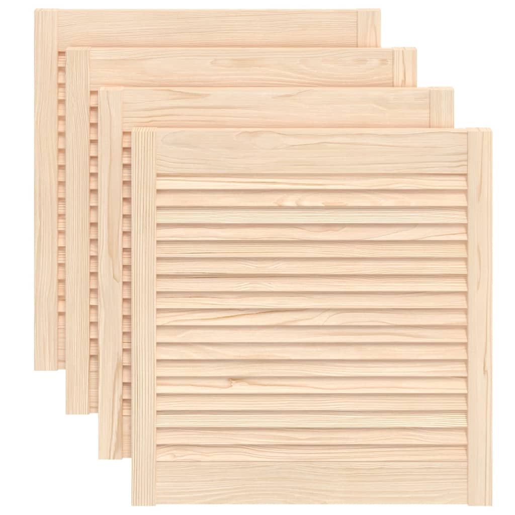 skabslåger 4 stk. 61,5x59,4 cm lameldesign massivt fyrretræ