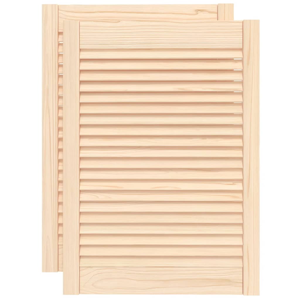 skabslåger 2 stk. 69x49,4 cm lameldesign massivt fyrretræ