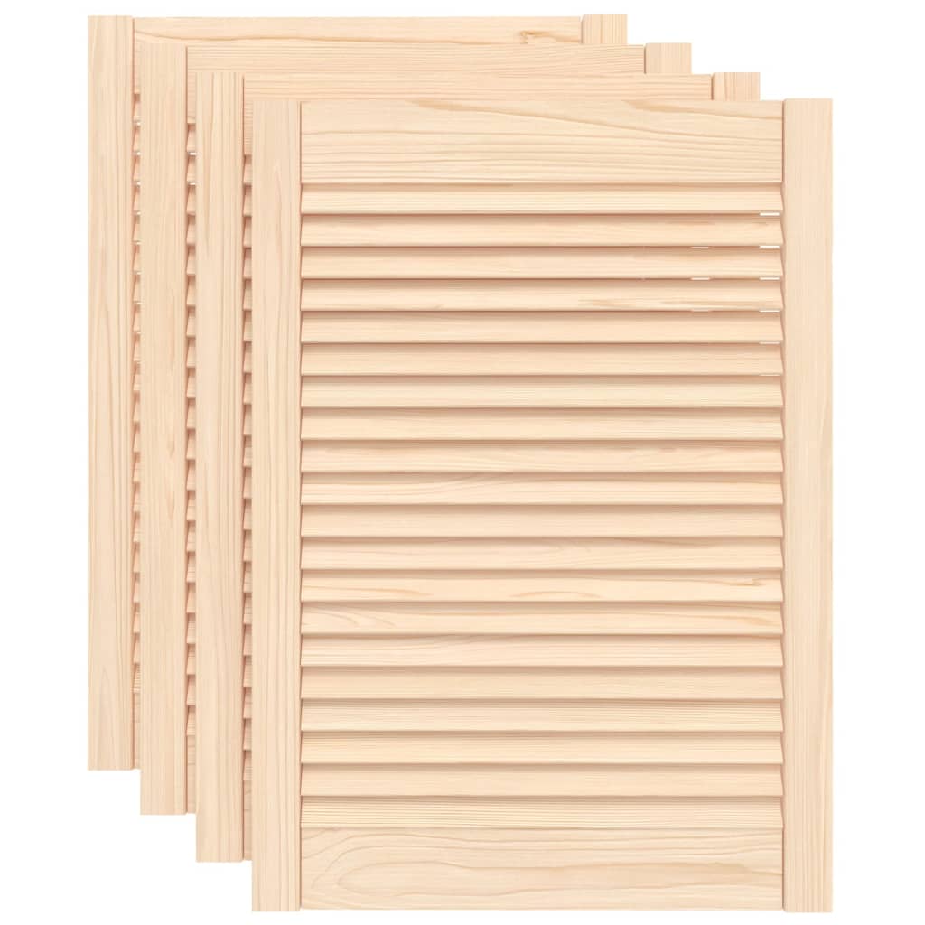 skabslåger 4 stk. 69x49,4 cm lameldesign massivt fyrretræ