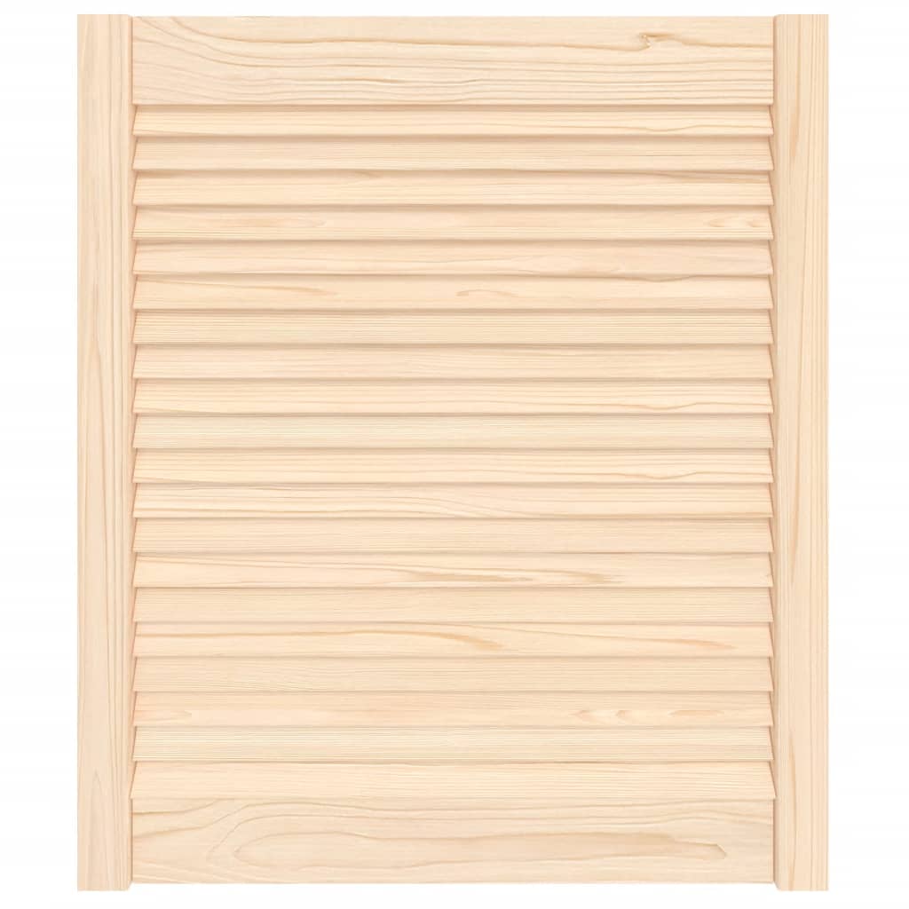 skabslåge 69x59,4 cm lameldesign massivt fyrretræ