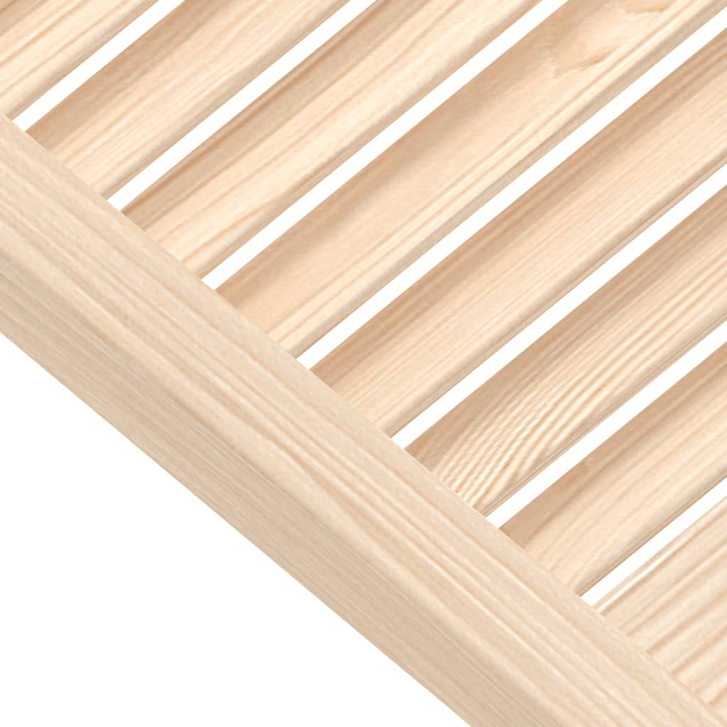 skabslåge 69x59,4 cm lameldesign massivt fyrretræ