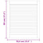 skabslåger 2 stk. 69x59,4 cm lameldesign massivt fyrretræ