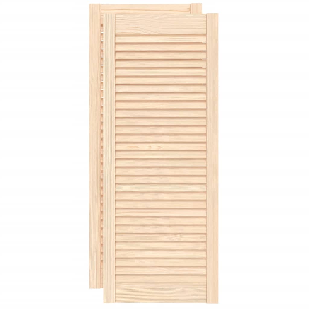 skabslåger 2 stk. 99,5x39,4 cm lameldesign massivt fyrretræ