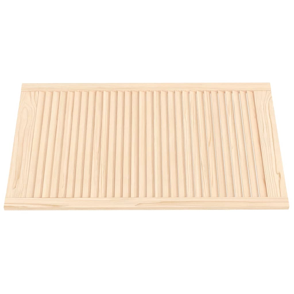 skabslåger 2 stk. 99,3x59,4 cm lameldesign massivt fyrretræ