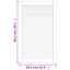 skabslåger 2 stk. 99,3x59,4 cm lameldesign massivt fyrretræ