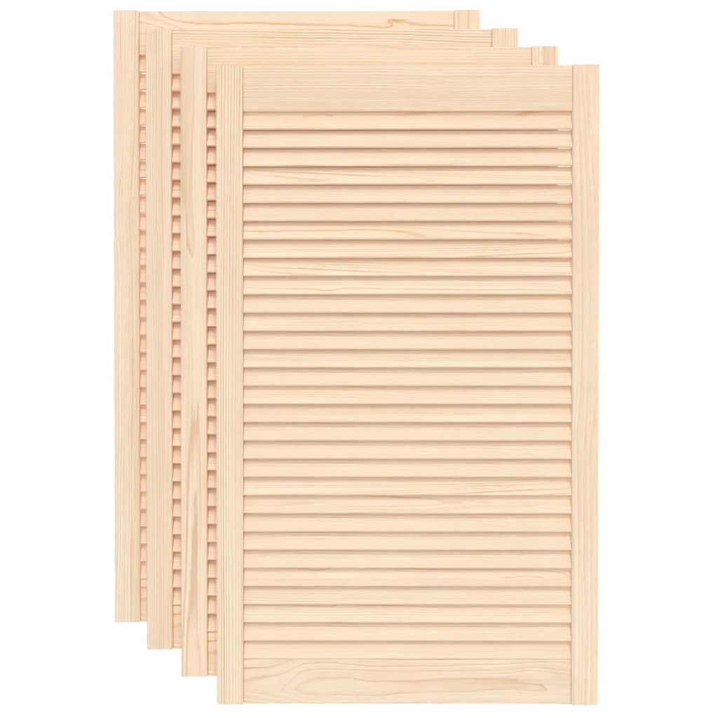 skabslåger 4 stk. 99,3x59,4 cm lameldesign massivt fyrretræ