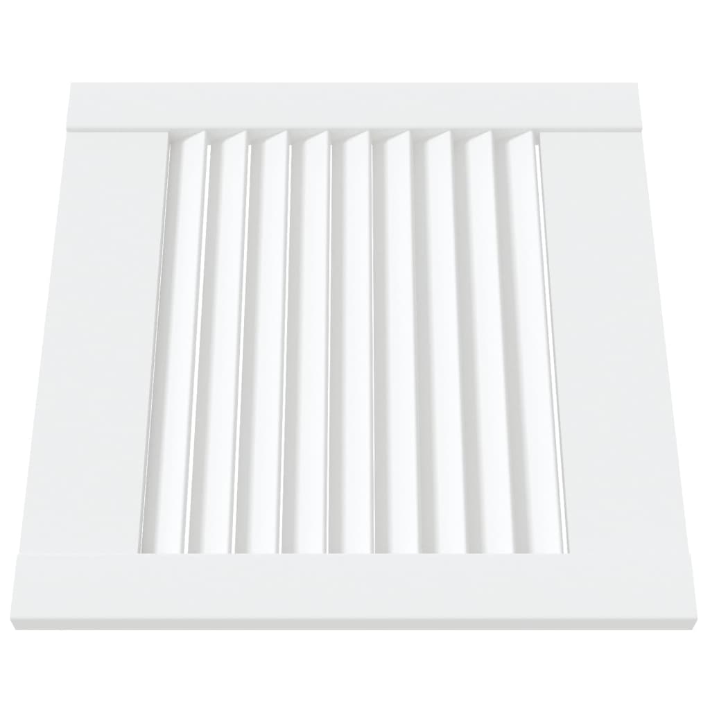 skabslåger 2 stk. 39,5x39,4 cm lameldesign massivt fyr hvid