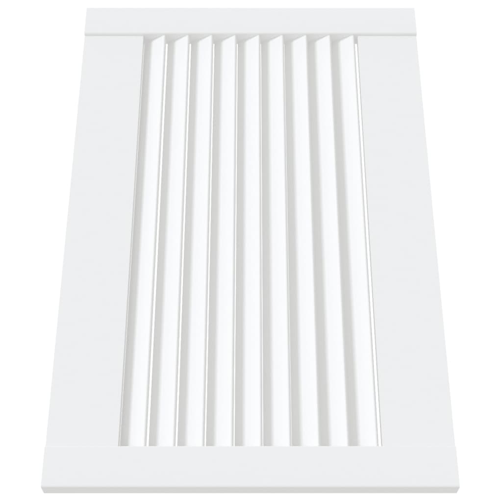 skabslåger 4 stk. 39,5x59,4 cm lameldesign massivt fyr hvid
