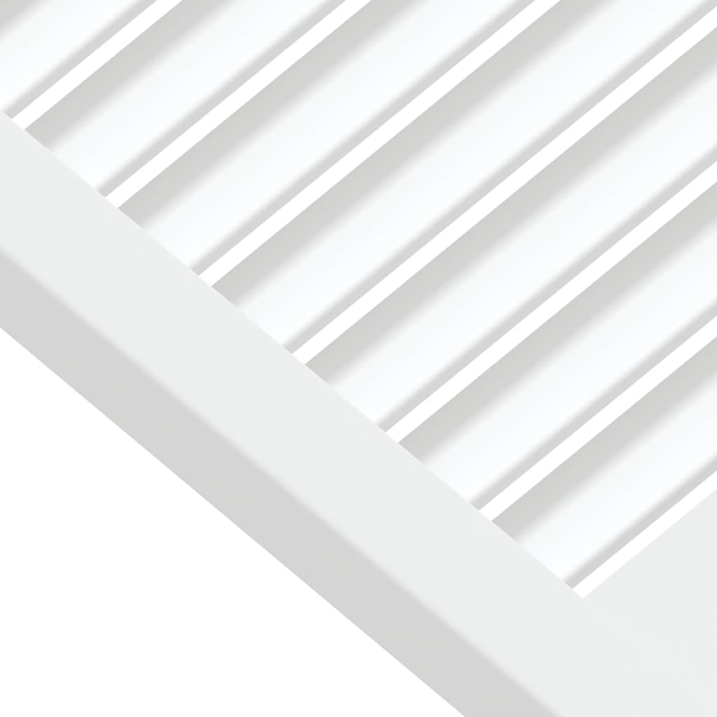 skabslåger 4 stk. 39,5x59,4 cm lameldesign massivt fyr hvid