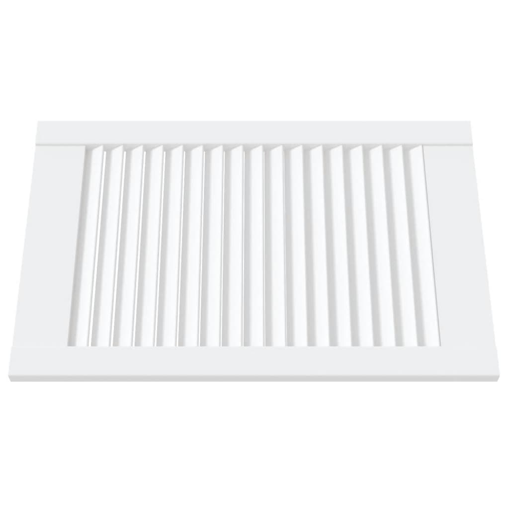 skabslåger 4 stk. 61,5x39,4 cm lameldesign massivt fyr hvid