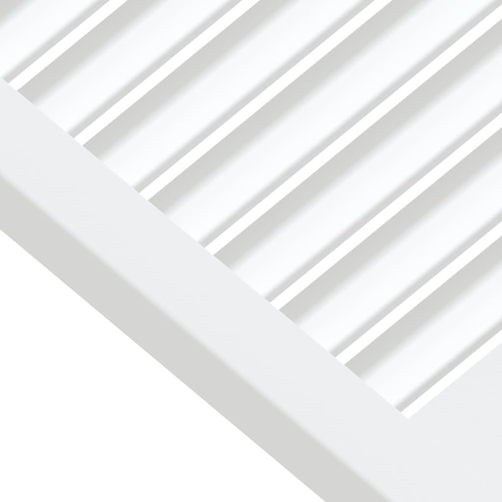 skabslåge 61,5x59,4 cm lameldesign massivt fyrretræ hvid