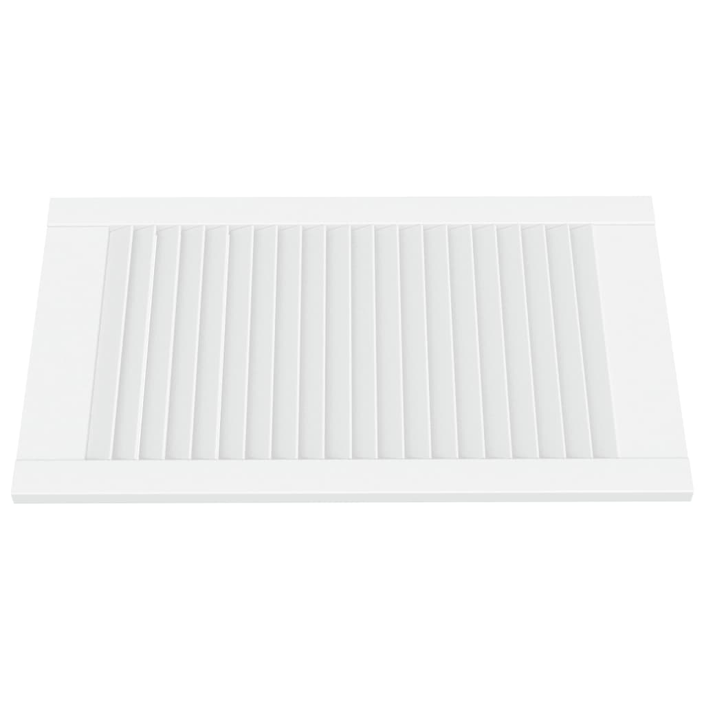 skabslåger 2 stk. 69x39,4 cm lameldesign massivt fyr hvid