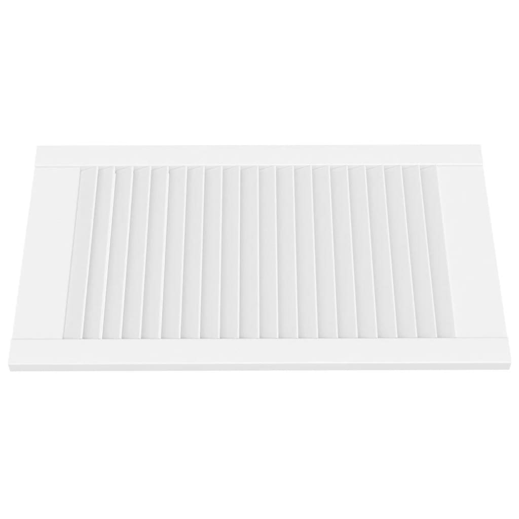 skabslåger 4 stk. 69x39,4 cm lameldesign massivt fyr hvid