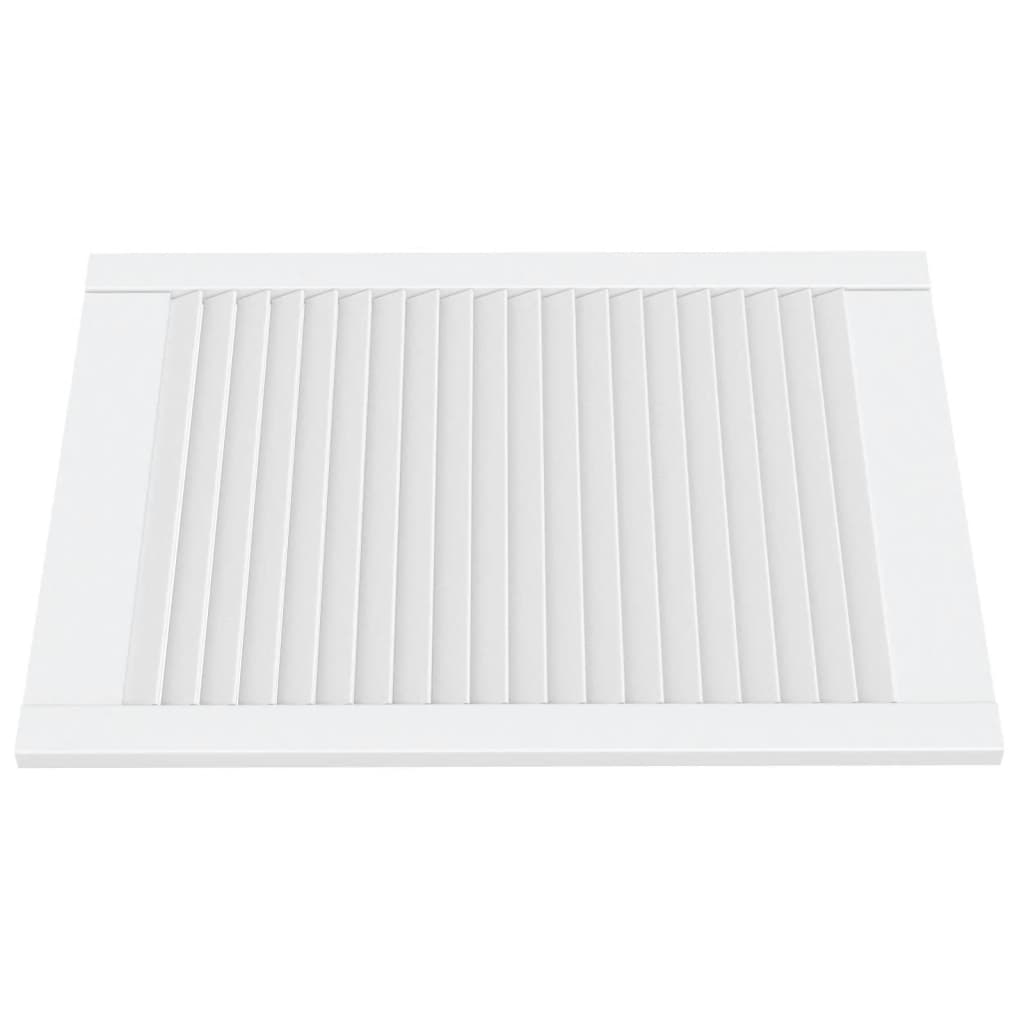skabslåger 4 stk. 69x49,4 cm lameldesign massivt fyr hvid