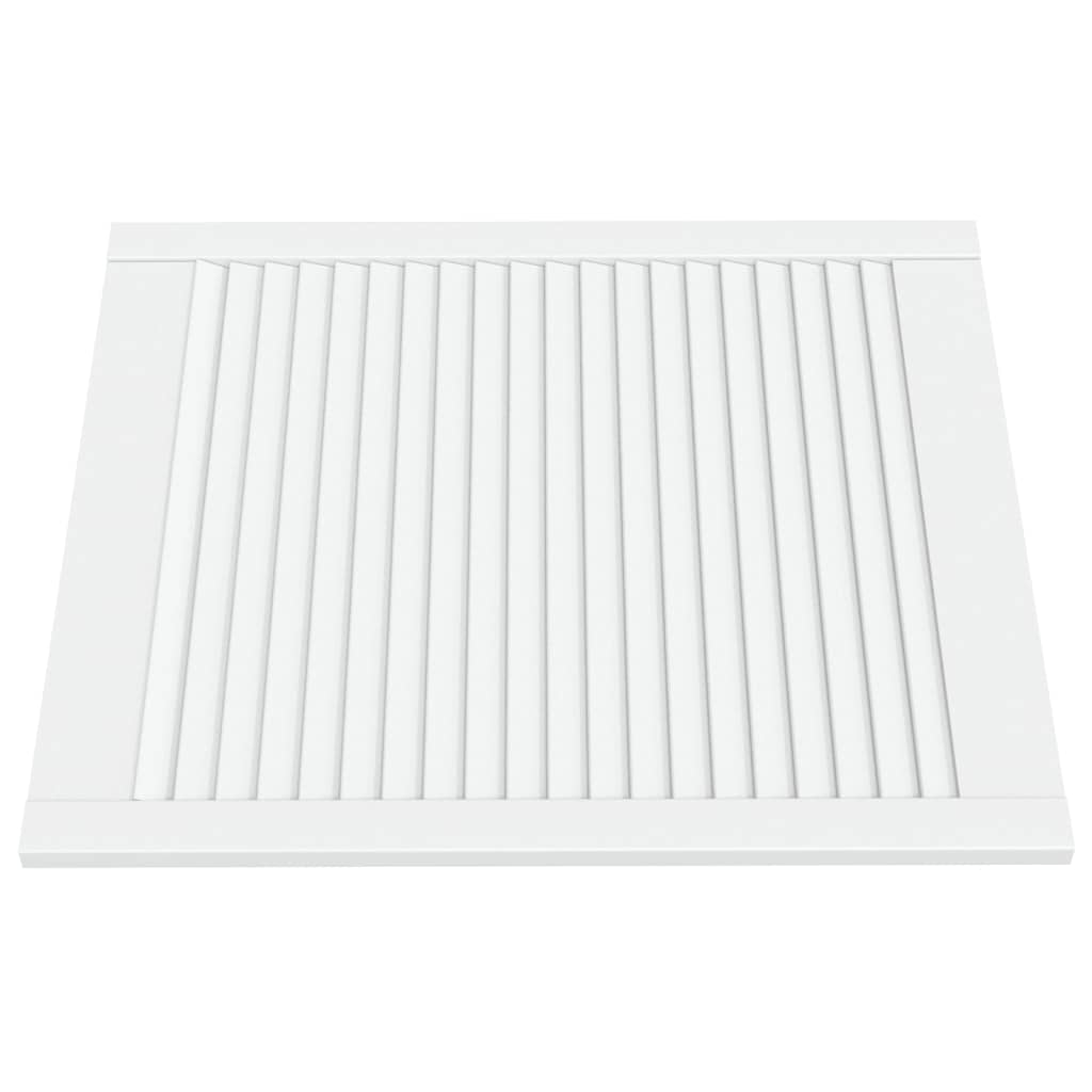 skabslåger 4 stk. 69x59,4 cm lameldesign massivt fyr hvid