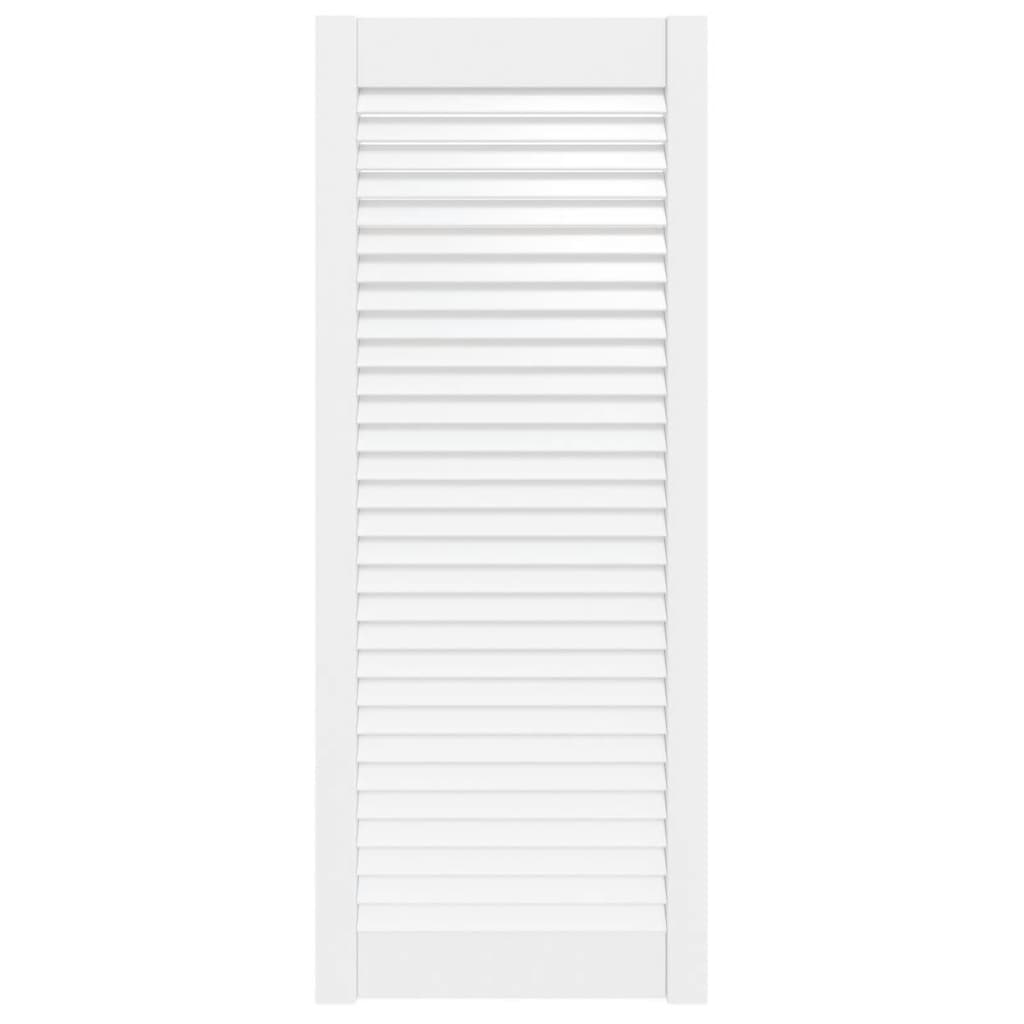 skabslåge 99,3x39,4 cm lameldesign massivt fyrretræ hvid
