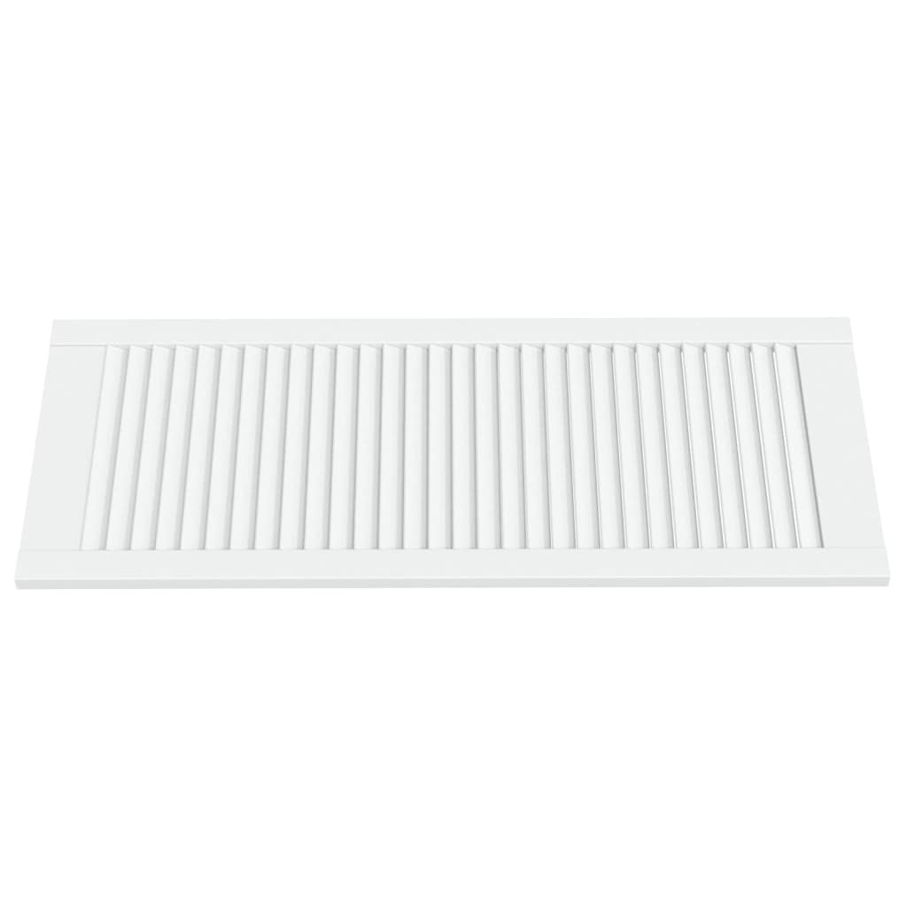 skabslåge 99,3x39,4 cm lameldesign massivt fyrretræ hvid
