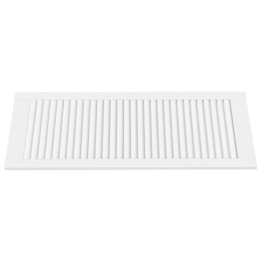 skabslåger 2 stk. 99,3x39,4 cm lameldesign massivt fyr hvid