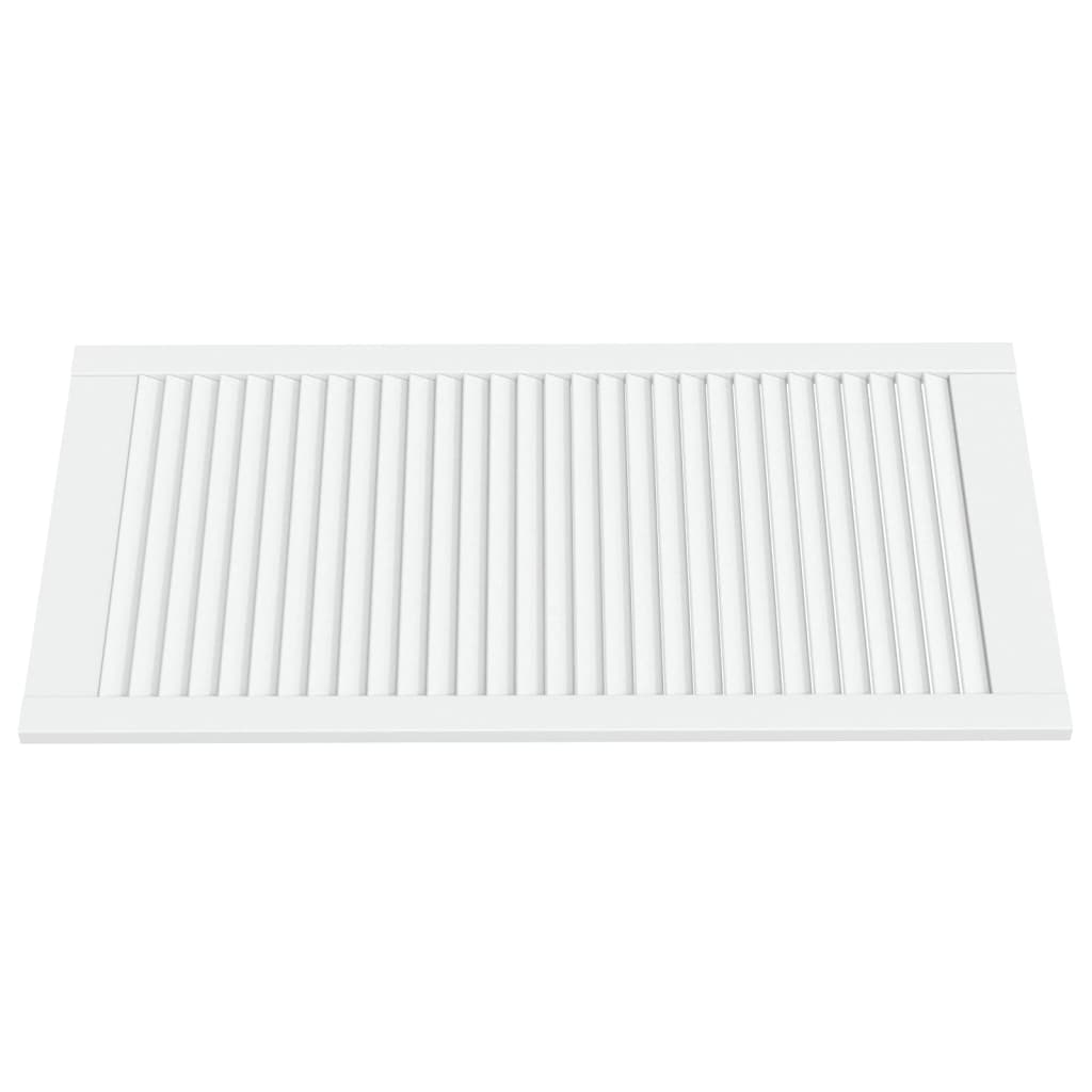 skabslåge 99,3x49,4 cm lameldesign massivt fyrretræ hvid