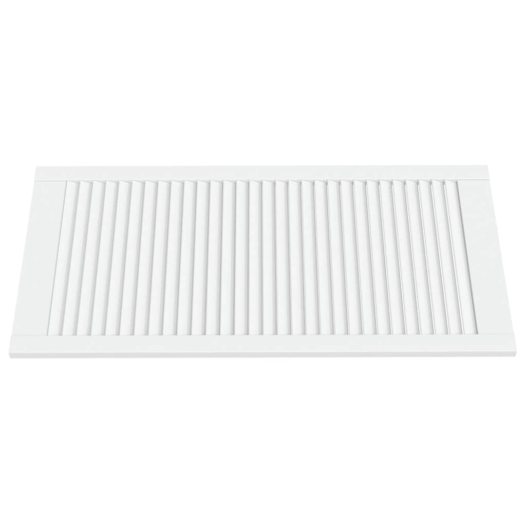 skabslåger 2 stk. 99,3x49,4 cm lameldesign massivt fyr hvid