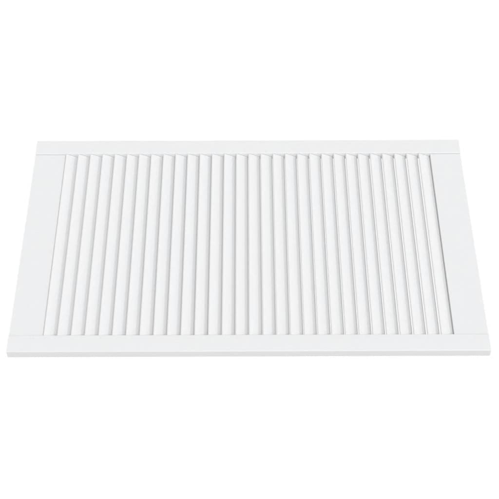 skabslåge 99,3x59,4 cm lameldesign massivt fyrretræ hvid