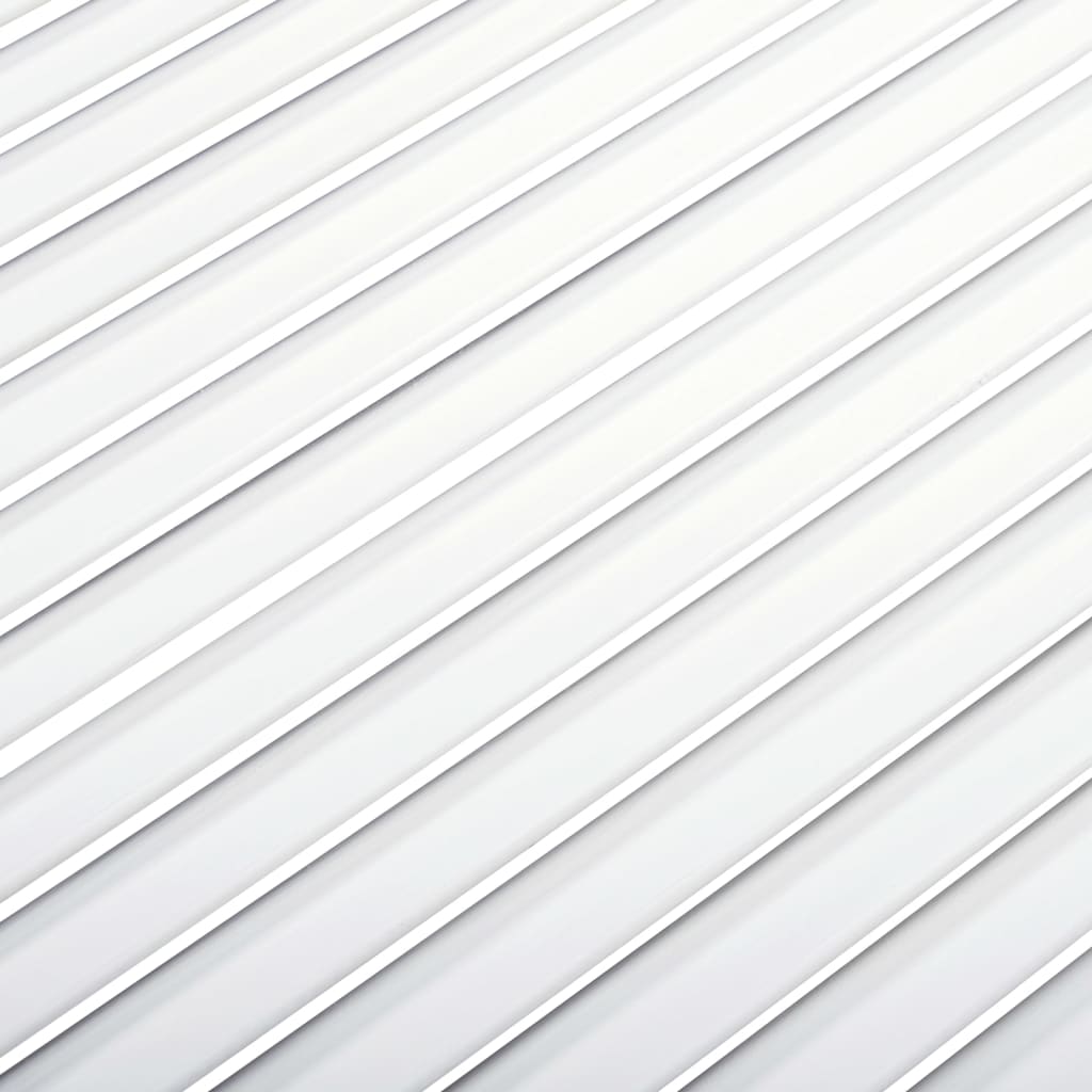 skabslåge 99,3x59,4 cm lameldesign massivt fyrretræ hvid
