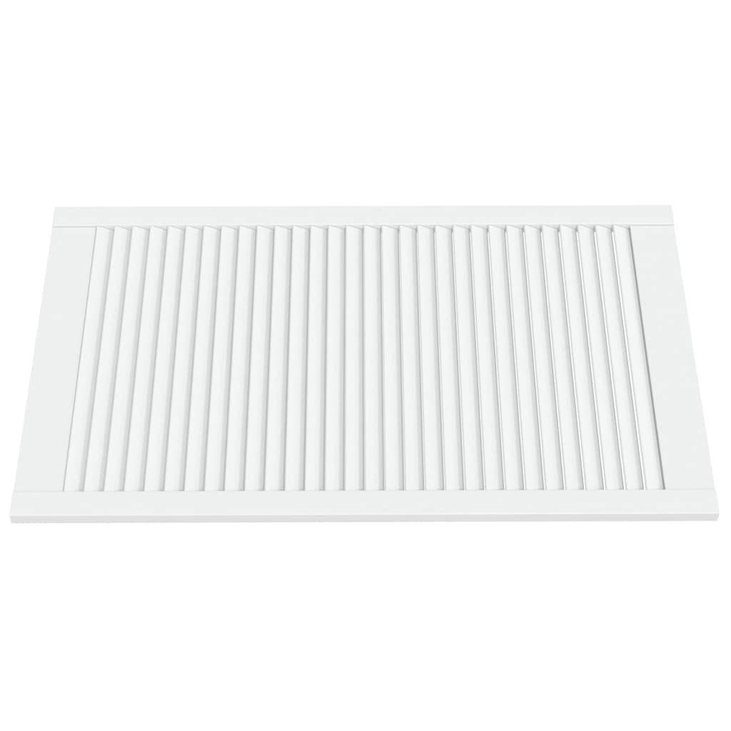 skabslåger 2 stk. 99,3x59,4 cm lameldesign massivt fyr hvid
