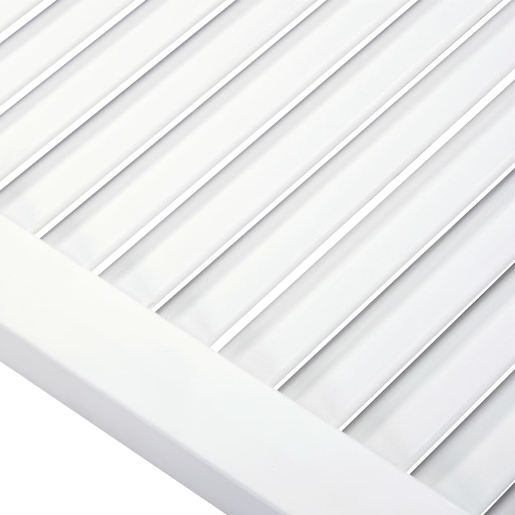 skabslåger 2 stk. 99,3x59,4 cm lameldesign massivt fyr hvid