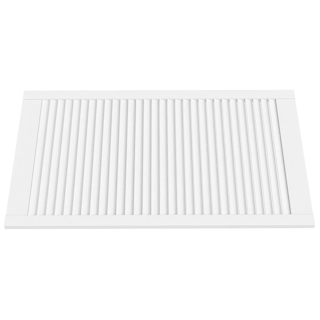 skabslåger 4 stk. 99,3x59,4 cm lameldesign massivt fyr hvid