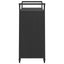 barvogn med skuffe 100x45x97 cm polyrattan sort