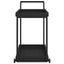 barvogn 100x45x83 cm polyrattan sort