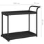 barvogn 100x45x83 cm polyrattan sort