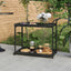 barvogn 100x45x83 cm polyrattan sort