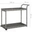 barvogn 100x45x83 cm polyrattan grå