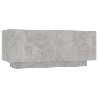 sengeskab 100x35x40 cm konstrueret træ betongrå